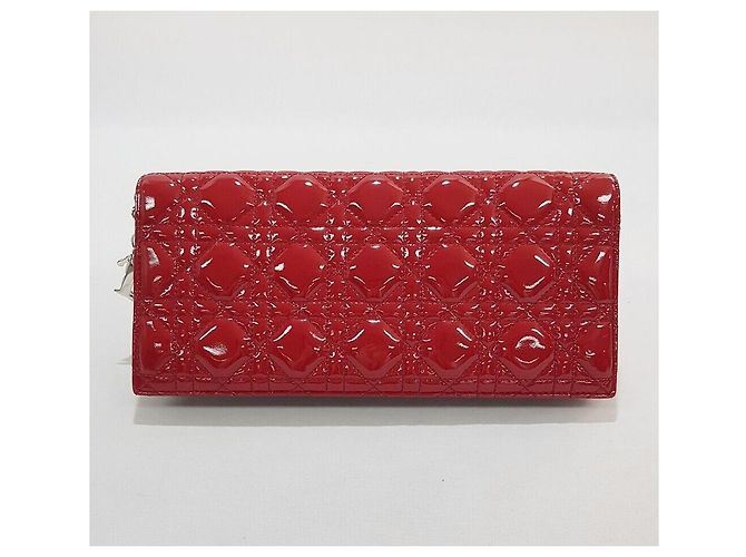 Dior Clutch e borsa a tracolla in vernice Cannage - vista 5