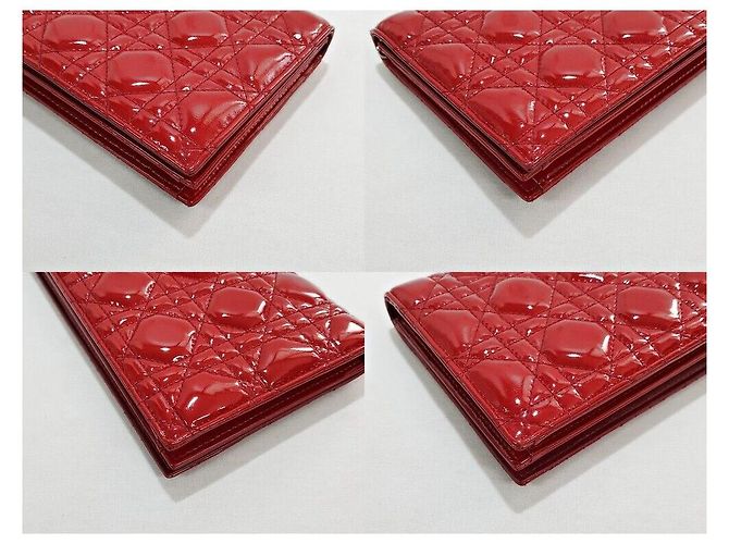 Dior Clutch e borsa a tracolla in vernice Cannage - vista 7