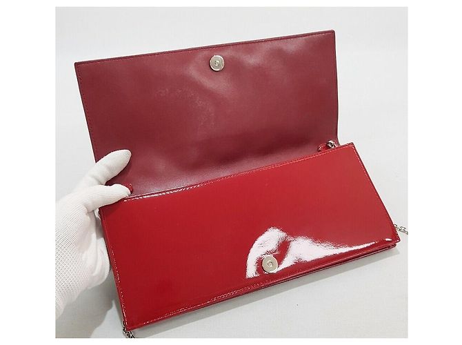 Dior Clutch e borsa a tracolla in vernice Cannage - vista 9