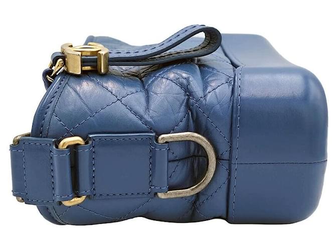 Chanel Borsa Hobo Gabrielle Small Blu - vista 4