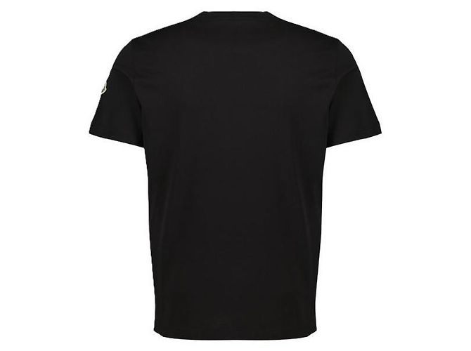Moncler Camiseta de algodão com monograma - vista 4
