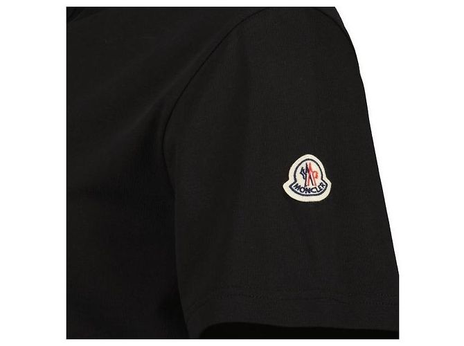 Moncler Camiseta de algodão com monograma - vista 5