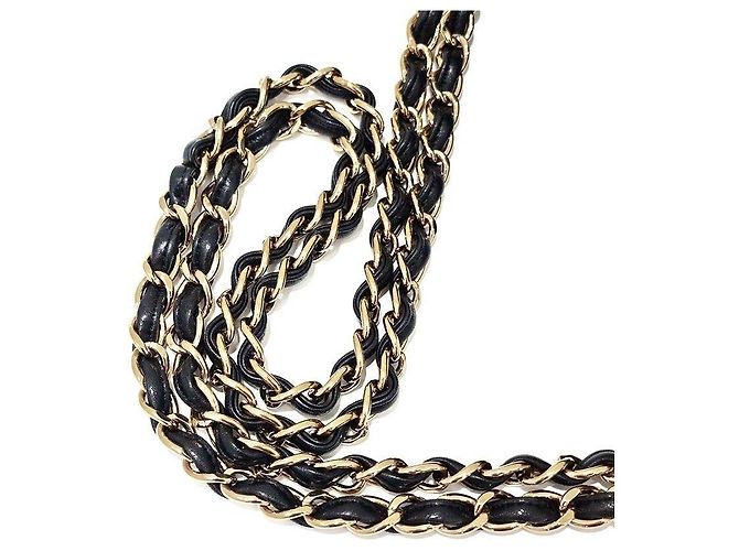 Chanel Agneau Chevron Classic Jumbo Nero - vista 5