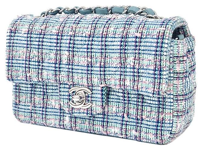 Chanel Mini-Crossbody-Bag aus Tweed Mehrfarben - Ansicht 2