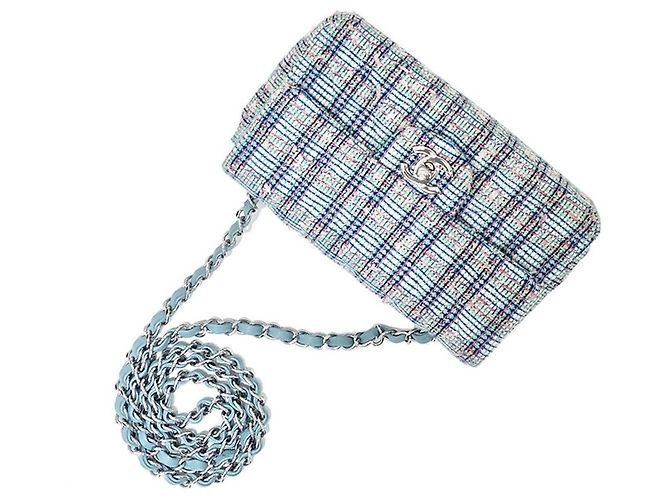 Chanel Mini-Crossbody-Bag aus Tweed Mehrfarben - Ansicht 3