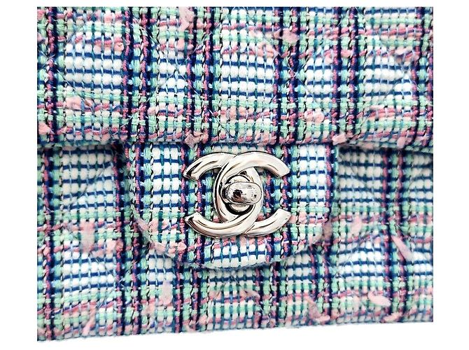 Chanel Mini-Crossbody-Bag aus Tweed Mehrfarben - Ansicht 7