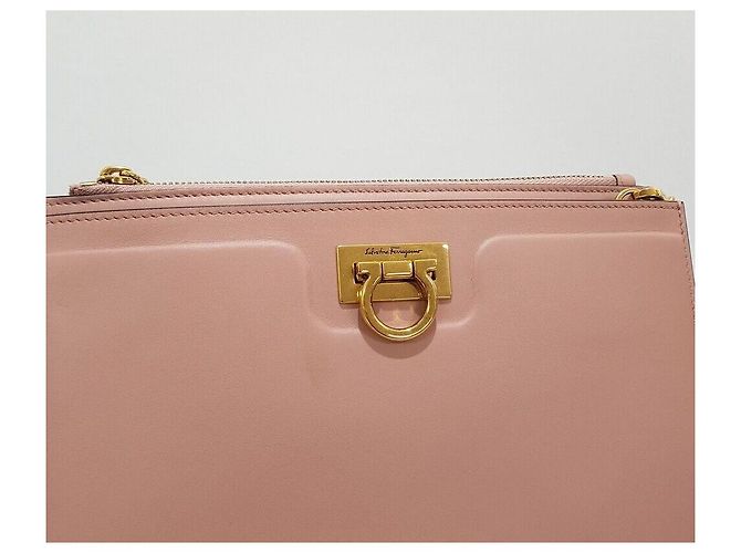 Salvatore Ferragamo Borsa a tracolla Trifolio Rosa - vista 3
