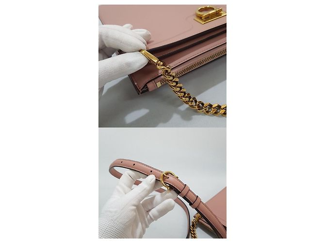 Salvatore Ferragamo Borsa a tracolla Trifolio Rosa - vista 6