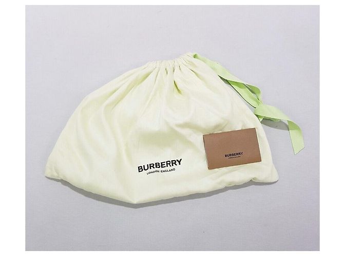 Burberry Pelle Logo Canvas Louis Ecru Tan Marrone - vista 10