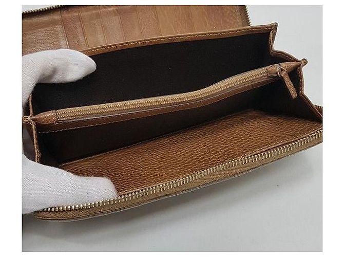 Bamboo Gucci Sima Bambus-Dekorations-Organizer Langgeldbörse Braun - Ansicht 8