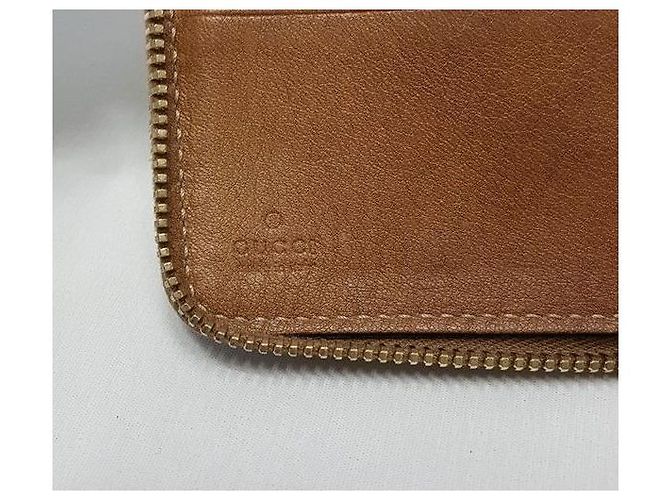 Bamboo Gucci Sima Bambus-Dekorations-Organizer Langgeldbörse Braun - Ansicht 9