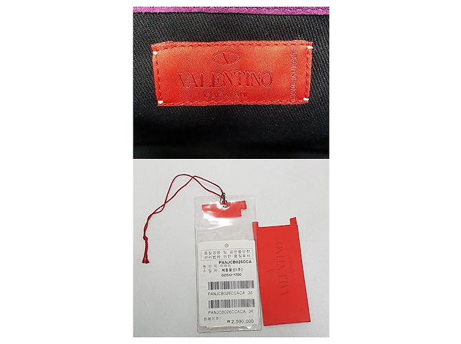 Valentino Borsa Tote a Spalla in Scamosciato Garnavani Rosso - vista 10