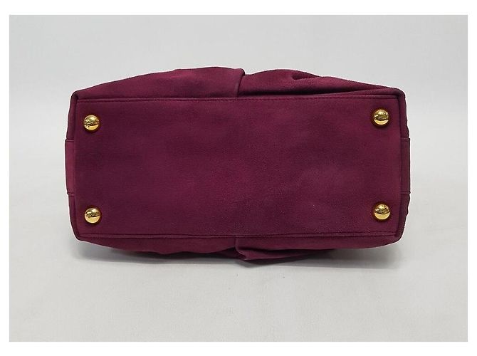Valentino Borsa Tote a Spalla in Scamosciato Garnavani Rosso - vista 7