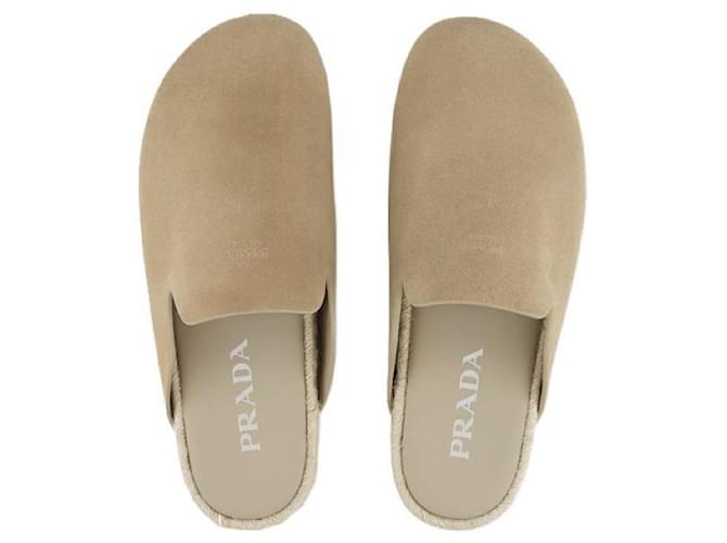 Prada Mule in scamosciato Arancione - vista 6
