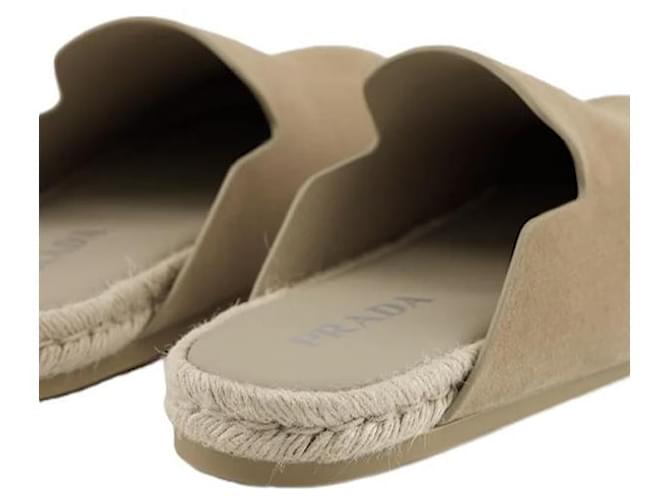 Prada Mule in scamosciato Arancione - vista 8