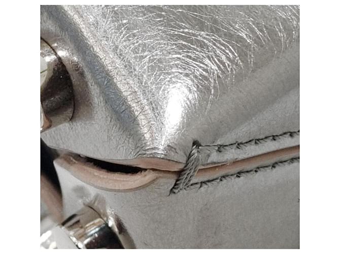 Jimmy Choo Borsa a Spalla Rocket Chain Argento - vista 5