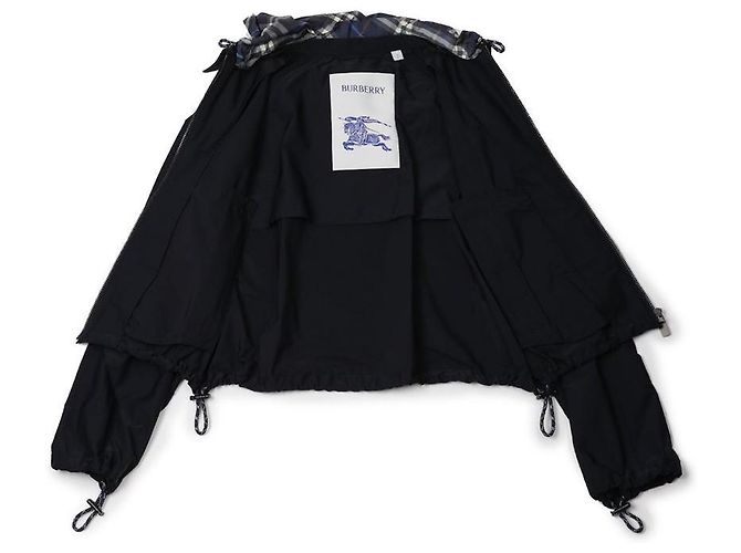 Burberry Chaqueta con capucha Crop Newcot Azul - vista 5