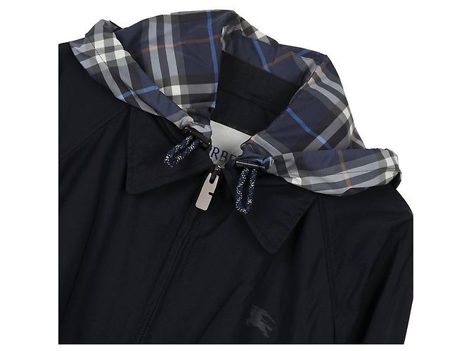 Burberry Chaqueta con capucha Crop Newcot Azul - vista 6