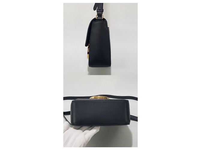Salvatore Ferragamo Mini borsa a tracolla Atney Lock Nero - vista 4