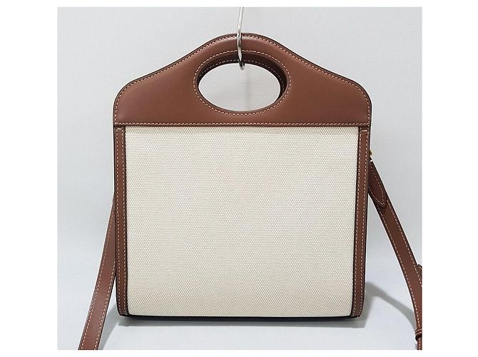 Burberry Mini borsa con taschino in tela Multicolore - vista 4