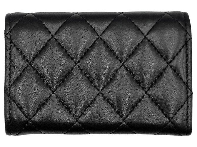 Chanel Kartenetui aus Lammleder Schwarz - Ansicht 2