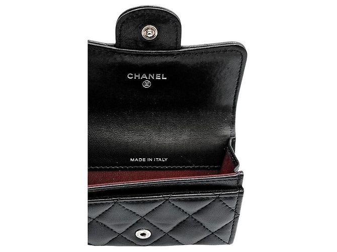Chanel Kartenetui aus Lammleder Schwarz - Ansicht 7