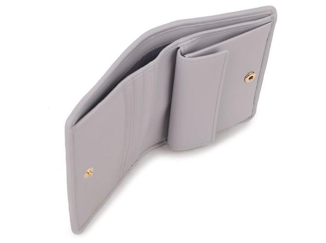 Miu Miu Napa-Leder-Geldbörse Lila - Ansicht 8