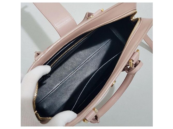 Saint Laurent Borsa Tote Cabas in Vitello Small - vista 9