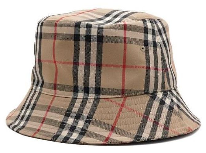 Burberry Cappello bucket in cotone tecnico con motivo Vintage Check - vista 2