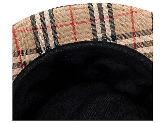 Burberry Cappello bucket in cotone tecnico con motivo Vintage Check - vista 5