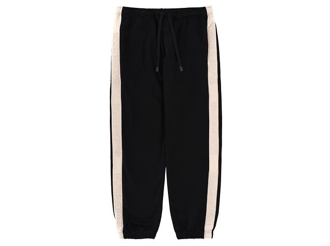 Versace Logo Embossed Side Band Sweatpants Black - view 4