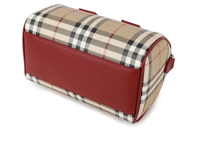 Burberry Mini bolso bowling Check Castaño - vista 6