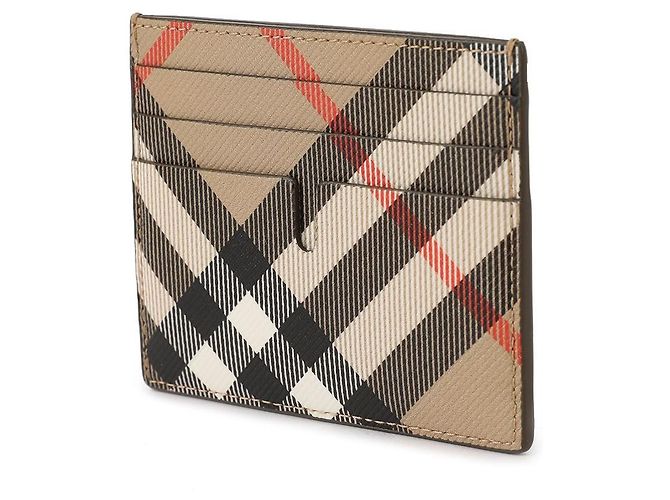 Burberry Check Card Case Brown - view 4