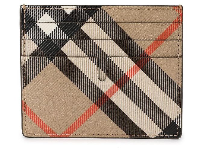 Burberry Check Card Case Brown - view 5