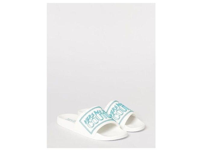 Versace Sandali in gomma Bianco - vista 5