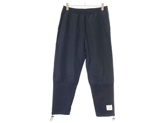 Thom Browne Pantaloni combo Ripstop e lana Tech Milano Blu - vista 3