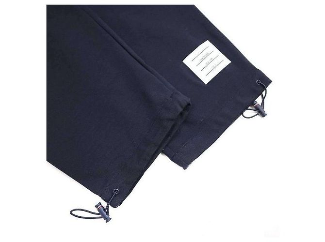 Thom Browne Pantaloni combo Ripstop e lana Tech Milano Blu - vista 7