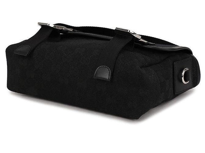 Gucci Piccola borsa a tracolla in tela Nero - vista 6