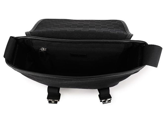 Gucci Piccola borsa a tracolla in tela Nero - vista 7