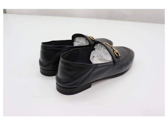 Gucci Mocassino in pelle con morsetto Marrone - vista 4