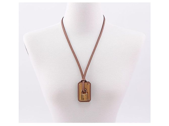 Hermès Collana con pendente Kelly Rosso - vista 7