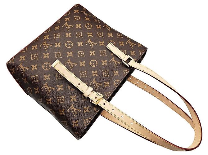 Louis Vuitton Borsa a Spalla Piano in Tela Monogram Nero - vista 6