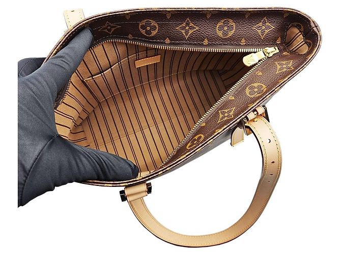 Louis Vuitton Borsa a Spalla Piano in Tela Monogram Nero - vista 9