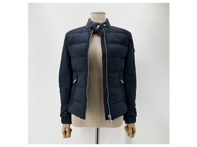 Prada Giacca imbottita stile biker da donna Blu - vista 3