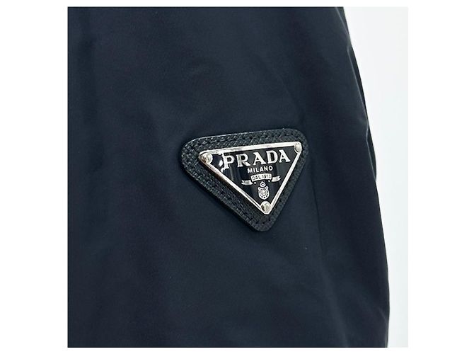 Prada Giacca imbottita stile biker da donna Blu - vista 7