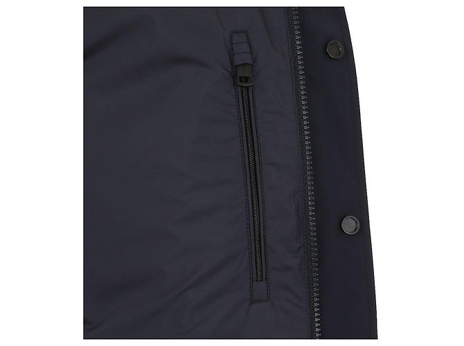 Camicia con patch logo in pelle Moncler Blu - vista 11