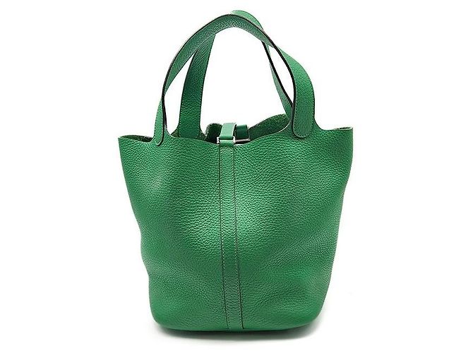 Hermès Lock Picotin Verde - vista 3