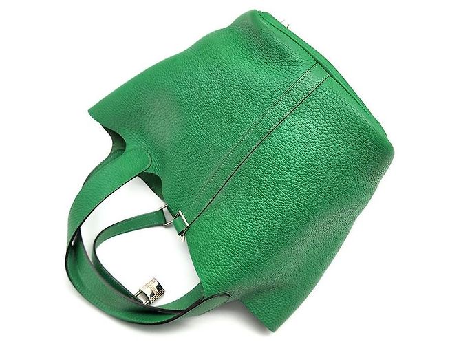 Hermès Lock Picotin Verde - vista 4