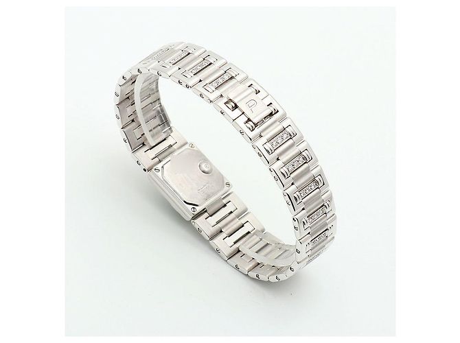 Piaget Reloj Pulsera de Oro Pequeño Reloj de Oro Blanco Joya de Ónix Bisel de Diamantes Tras-engastado - vista 15