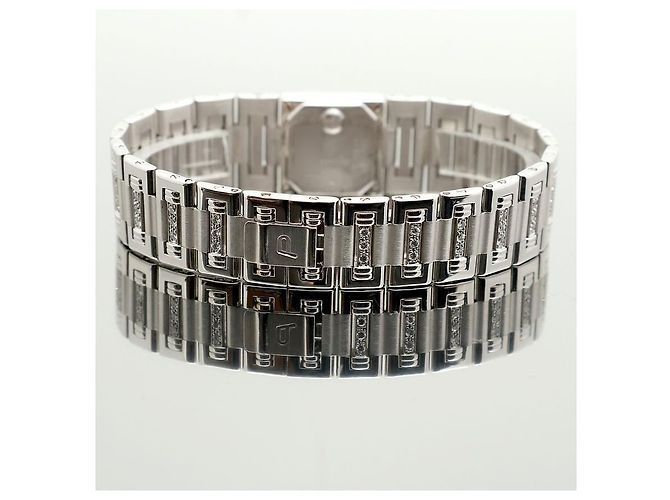 Piaget Reloj Pulsera de Oro Pequeño Reloj de Oro Blanco Joya de Ónix Bisel de Diamantes Tras-engastado - vista 19